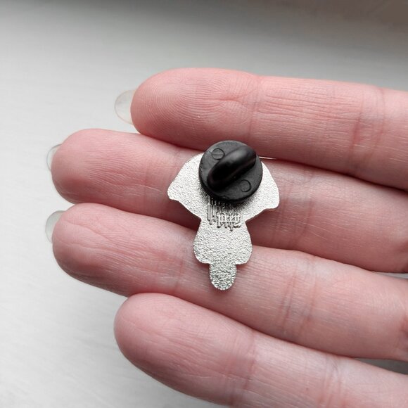 Bird Ov Prey Black Tears Silver Metal Enamel Pin - Crying, Mourning, Emo, Goth - Picture 3 of 5